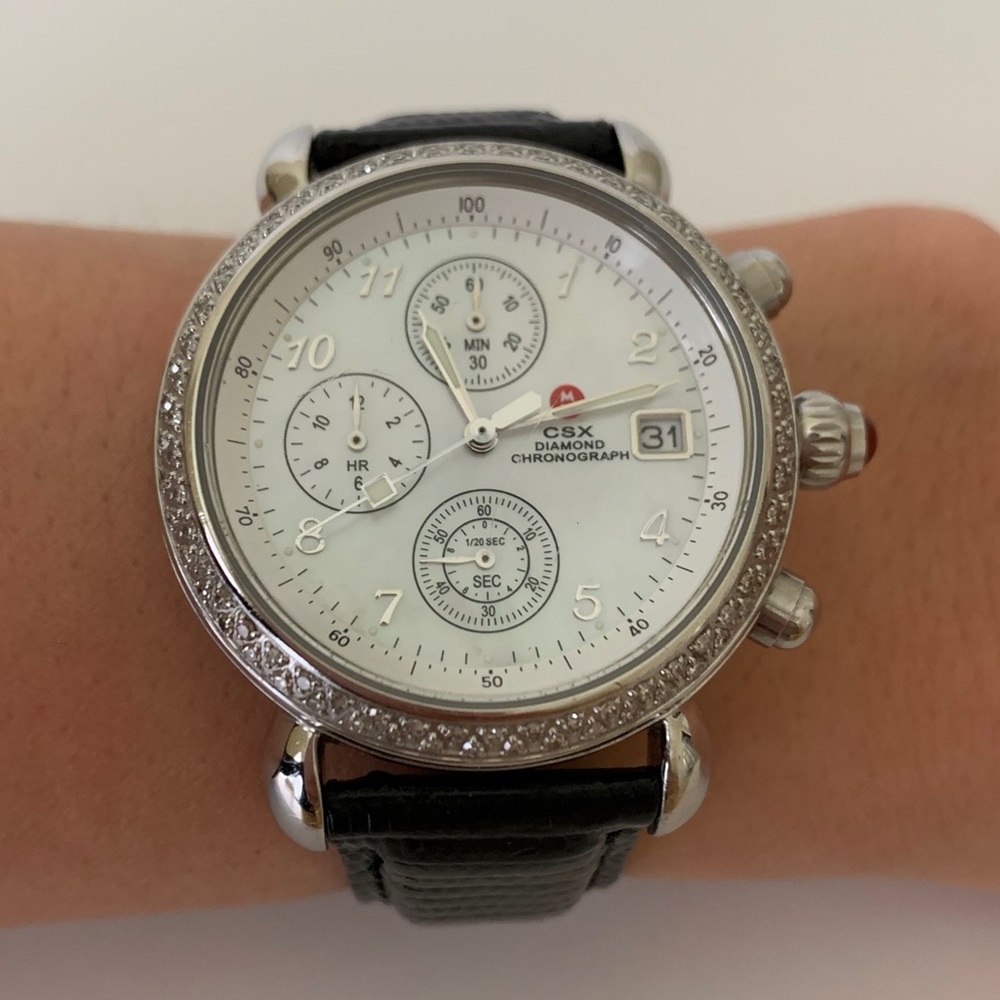 *SOLD Michele CSX Watch Diamond Chronograph Quartz
